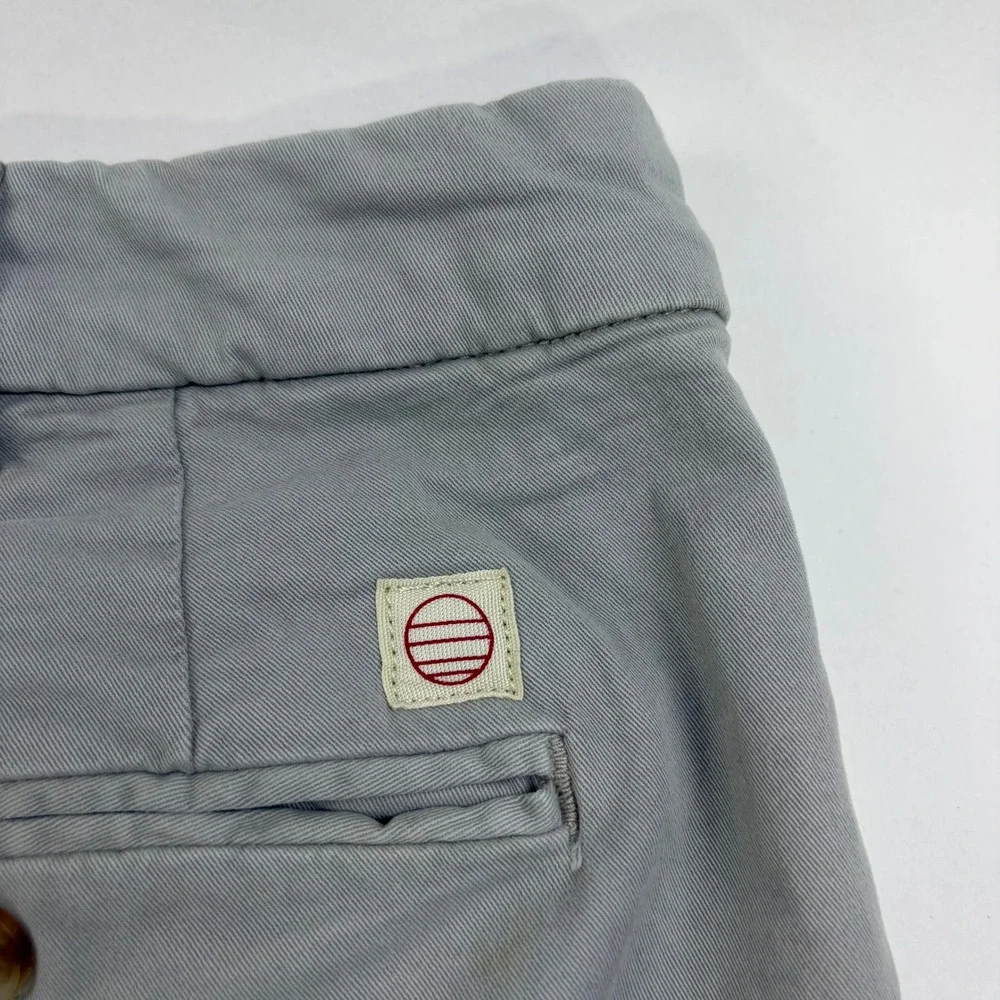 Marine Layer Saturday Slim Chino Pants Mens 32x30 Grey Organic Cotton Stretch